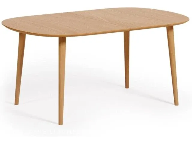 Eettafel uitschuifbaar kave home, oqui 260/160x100 cm eik fineer - afbeelding 1 van  1