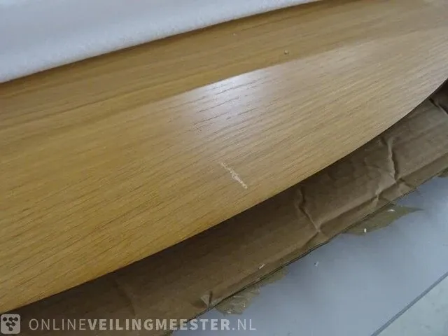 Eettafel uitschuifbaar kave home, oqui 260/160x100 cm eik fineer - afbeelding 2 van  4