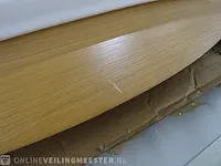 Eettafel uitschuifbaar kave home, oqui 260/160x100 cm eik fineer - afbeelding 2 van  4