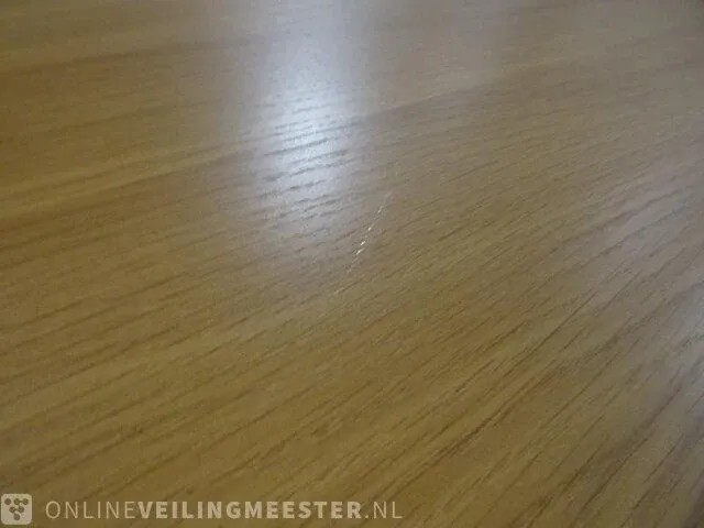 Eettafel uitschuifbaar kave home, oqui 260/160x100 cm eik fineer - afbeelding 3 van  4