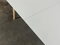 Eettafel uitschuifbaar rond - 120/200, kave home, oqui, wit - afbeelding 3 van  6