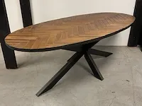Eettafel visgraat bruin richfield, bruin, bouwjaar 2023 - afbeelding 1 van  5
