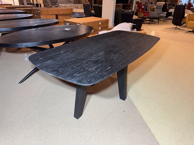 Eettafel, zwart hardhout - afbeelding 2 van  4