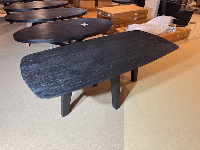Eettafel, zwart hardhout - afbeelding 4 van  4