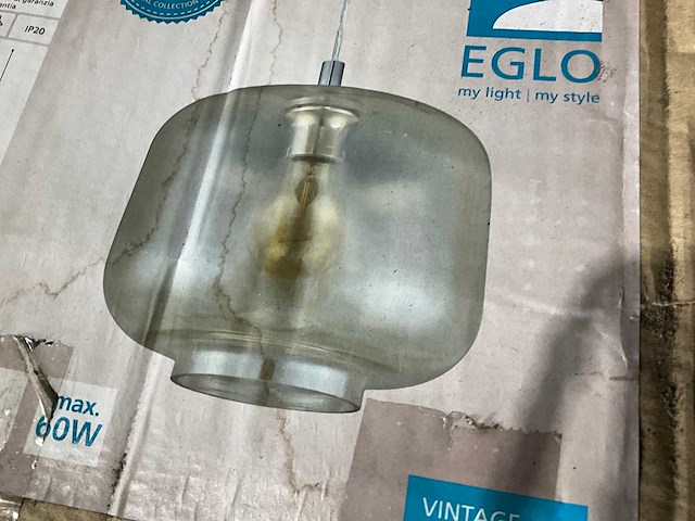 Eglo - vintage brixhamm - hanglamp - afbeelding 3 van  5