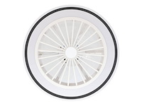 Eglo almeria plafondventilator met lamp 48 cm 3 snelheden dimbaar ac longer life wit/zwart - afbeelding 1 van  6