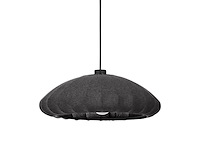 Eglo barlaston hanglamp e27 45 cm uitwasbaar textiel zwart grijs - afbeelding 2 van  4