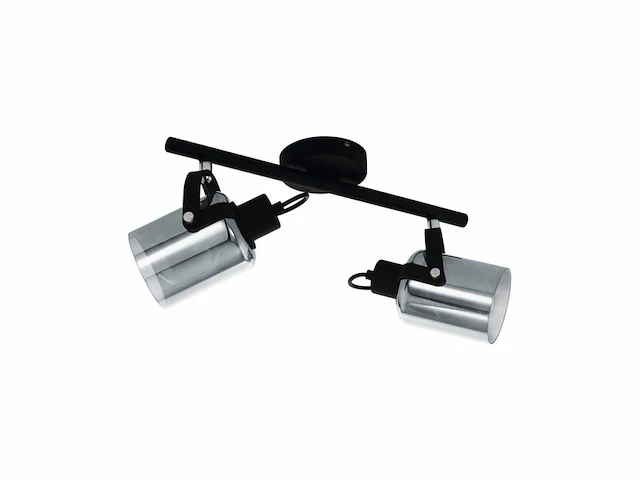 Eglo berregas spot e27 44 cm zwart/grijs - afbeelding 2 van  2