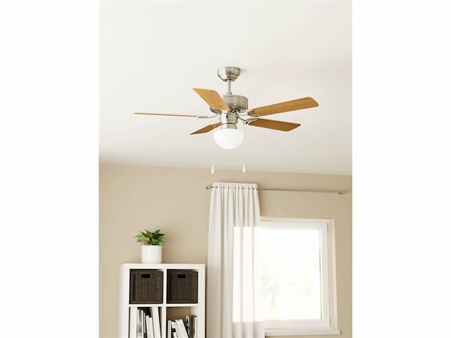 Eglo cadiz plafondlamp met ventilator - 106,6cm - ac longer life - grijs - afbeelding 2 van  4