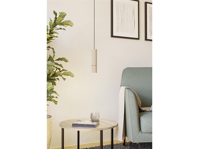 Eglo caminia hanglamp gu10 6 cm zandkleur/beige/goud - afbeelding 4 van  6