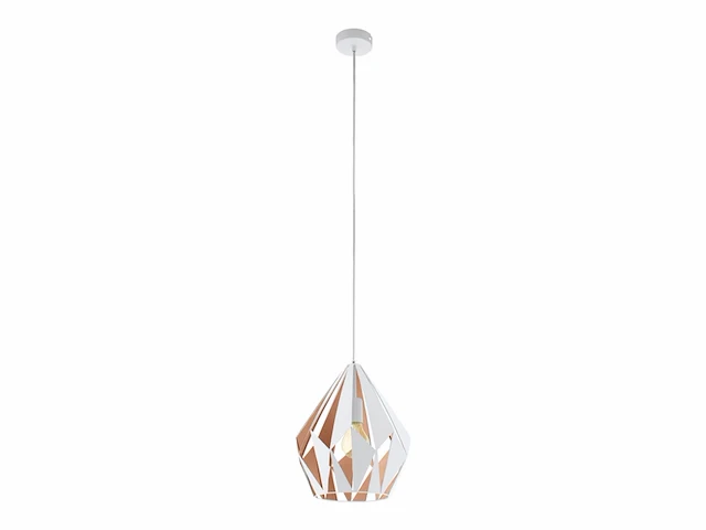 Eglo carlton 1 hangende plafondverlichting flexibele montage goud, wit - afbeelding 1 van  2