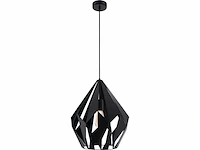 Eglo carlton 5 hanglamp e27 38,5 cm zwart - afbeelding 1 van  2