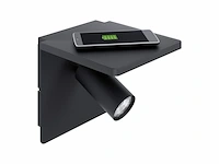 Eglo ciglie wandlamp draadloos telefoon opladen zwart gu10 - afbeelding 3 van  4