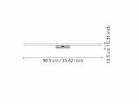 Eglo connect.z smart home led spiegelverlichting tabiano-z, l 90,5 cm badkamerwandlamp, ip44 - afbeelding 2 van  4