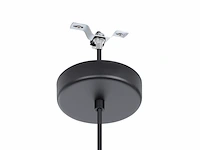 Eglo dolwen hanglamp e27 335 cm zwart textiel - afbeelding 2 van  3