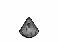 Eglo dolwen hanglamp e27 33,5 cm zwart textiel - afbeelding 2 van  3