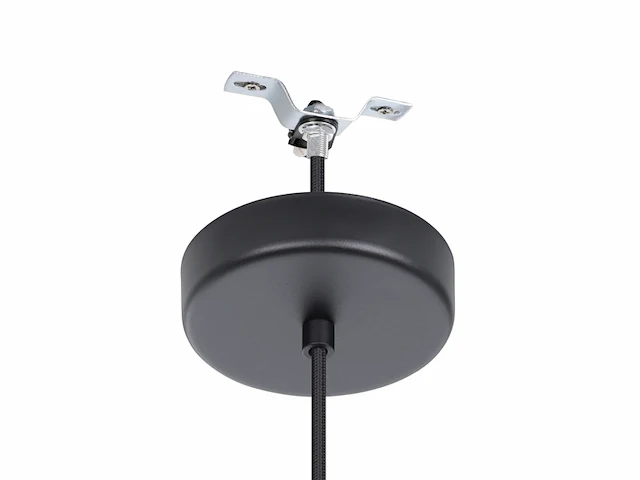 Eglo dolwen hanglamp e27 33,5 cm zwart textiel - afbeelding 3 van  3