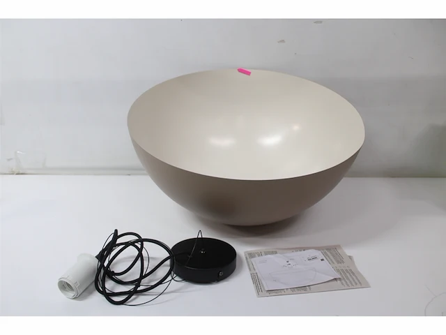 Eglo gaetano 1 hanglamp e27 53 cm zandkleur/creme - afbeelding 4 van  5