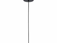 Eglo gorosiba hanglamp e27 15 cm rookglas zwart - afbeelding 2 van  5