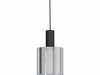 Eglo gorosiba hanglamp e27 15 cm rookglas zwart - afbeelding 3 van  5