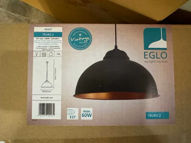 Eglo hanglamp truro 2 (2x) - afbeelding 3 van  3