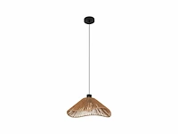 Eglo lavister hanglamp e27 39 cm zwart/bruin papier - afbeelding 1 van  3