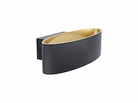 Eglo maccacari wandlamp 1 lichts led zwart goud - afbeelding 1 van  2