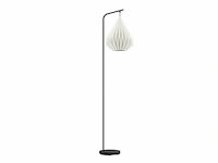 Eglo minting vloerlamp e27 1585 cm zwart/wit papier - afbeelding 1 van  4