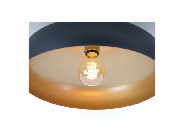 Eglo mogano plafondlamp e27 40 cm mat zwart / mat goud - afbeelding 2 van  3