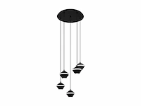 Eglo perpigo hanglamp gu10 zwart - afbeelding 1 van  4