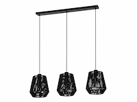Eglo persley hanglamp - e27 - 92 cm - zwart - papier - afbeelding 1 van  1