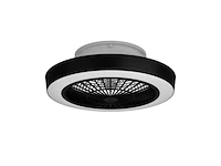 Eglo plafondlamp sazan met ventilator 55cm zwart/wit - afbeelding 1 van  4