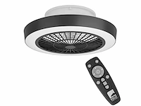 Eglo plafondlamp sazan met ventilator 55cm zwart/wit - afbeelding 2 van  4