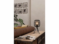 Eglo rinroe tafellamp e27 44 cm zwart - afbeelding 2 van  4