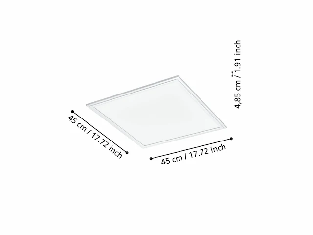 Eglo salobrena-z smart plafondlamp 45 cm wit instelbaar wit licht dimbaar - afbeelding 3 van  4