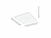 Eglo salobrena-z smart plafondlamp 45 cm wit instelbaar wit licht dimbaar - afbeelding 3 van  4