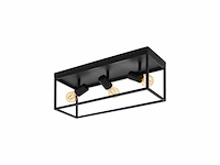 Eglo silentina plafondlamp - e27 - 54 cm - zwart - afbeelding 1 van  2