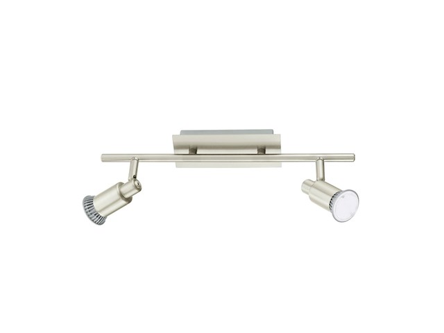 Eglo spot balk, metaal, gu10 zilver - afbeelding 1 van  1