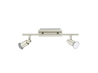 Eglo spot balk, metaal, gu10 zilver - afbeelding 1 van  1