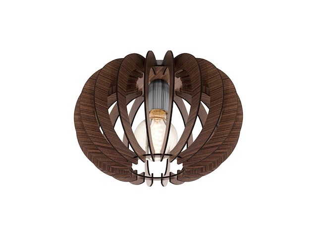 Eglo stellato plafondlamp e27 30 cm donkerbruin/nickelmat - afbeelding 1 van  2