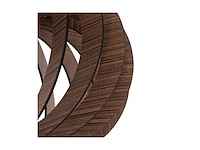 Eglo stellato plafondlamp e27 30 cm donkerbruin/nickelmat - afbeelding 2 van  2