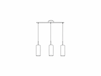 Eglo troy 3 hanglamp 3 lichts nikkel-mat wit gelakt - afbeelding 1 van  3