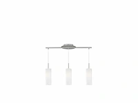 Eglo troy 3 hanglamp 3 lichts nikkel-mat wit gelakt - afbeelding 2 van  3