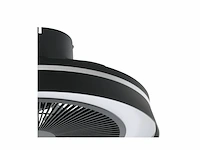 Eglo vallonia plafondventilator met lamp 48 cm 3 snelheden instelbaar wit licht rgb dimbaar zwart - afbeelding 2 van  6