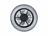 Eglo vallonia plafondventilator met lamp 48 cm 3 snelheden instelbaar wit licht rgb dimbaar zwart - afbeelding 4 van  6