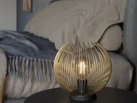 Eglo venezuela table lamp - e27 - ø 23.5 cm - gold/black eglo - afbeelding 3 van  4