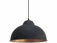 Eglo vintage truro 2 hanglamp 1 lichts 370mm zwart, koper - afbeelding 1 van  3