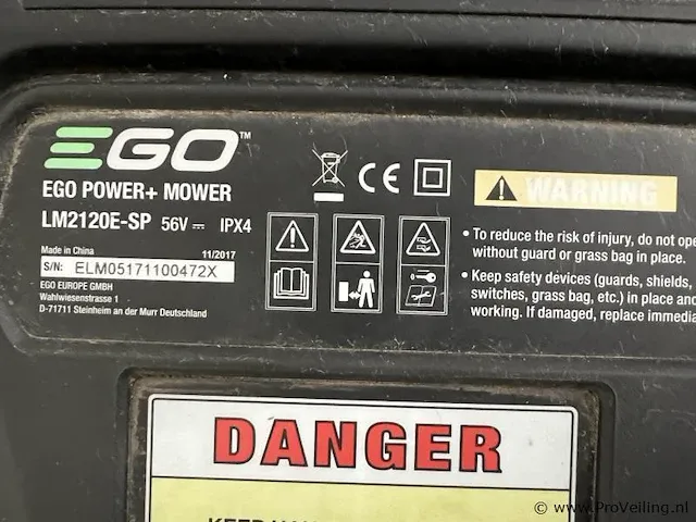 Ego lm 2120e accu grasmaaier e - 52 cm - afbeelding 5 van  7