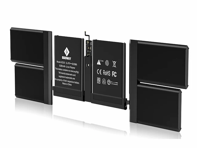 Egoway laptop accu a2519, compatibel met macbook pro 13 inch met installatiegereedschap - afbeelding 1 van  4