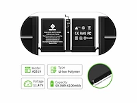 Egoway laptop accu a2519, compatibel met macbook pro 13 inch met installatiegereedschap - afbeelding 3 van  4